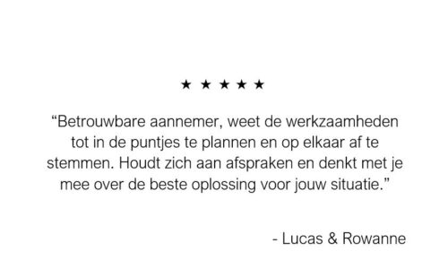 Review Lucas en Rowanne MB Houtbouw verbouwing