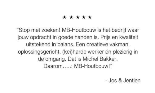 Review MB Houtbouw Renovatie Overkapping Veranda